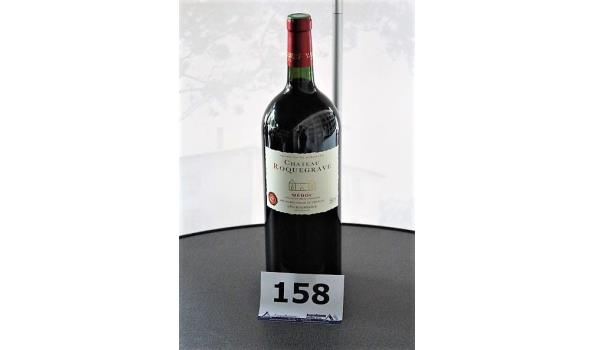 fles à 1,5l rode wijn Chateau Roquegrave Médoc, 2016